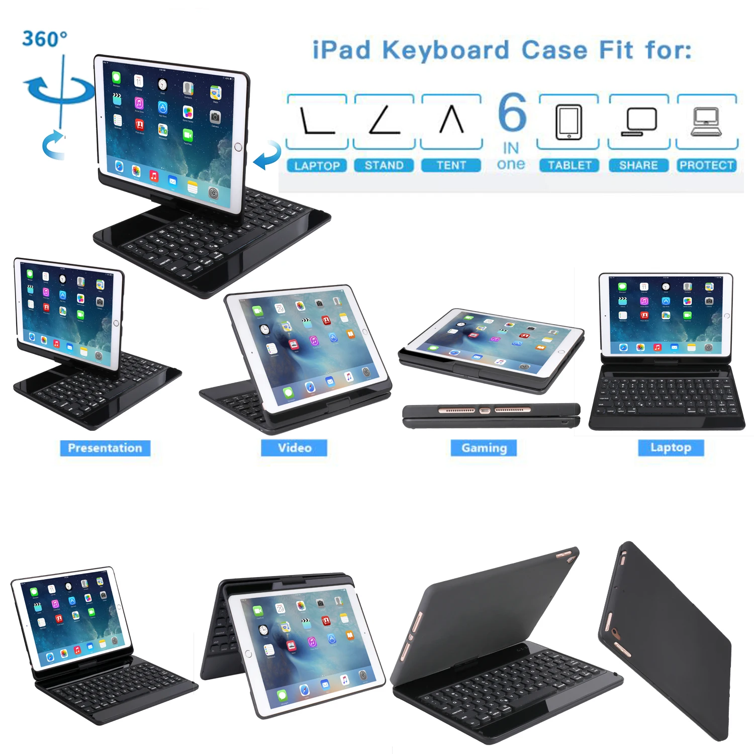Чехол для клавиатуры iPad 7-го поколения/iPad Air 10 5 2019 / Pro клавиатура с подсветкой и