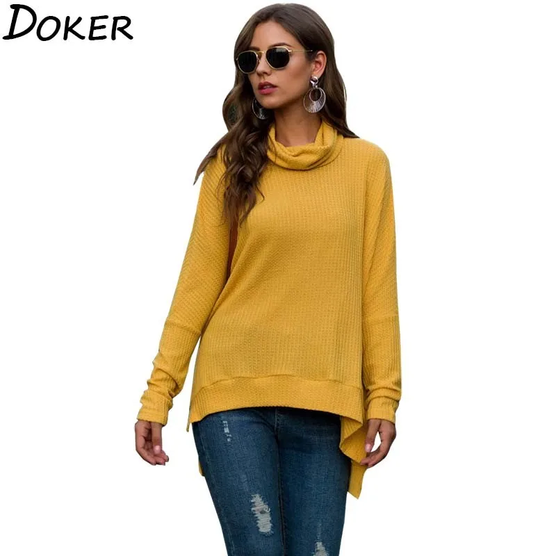 2020 Autumn Winter Thin Knitted Pullover Women Long Sleeve Fashion Loose Sweater Female Tops Casual Vintage Knitwear Pullovers | Женская