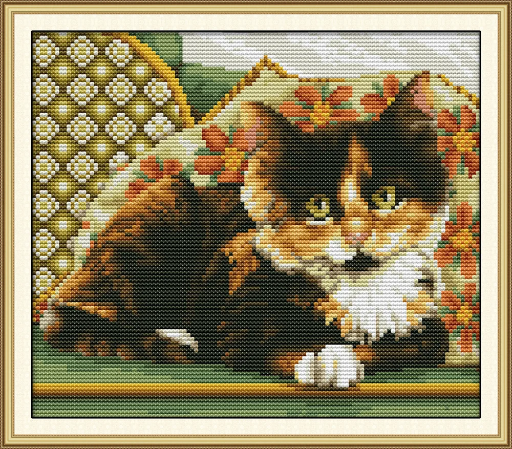 Набор для вышивки китайским крестиком Kitten DMC | Дом и сад