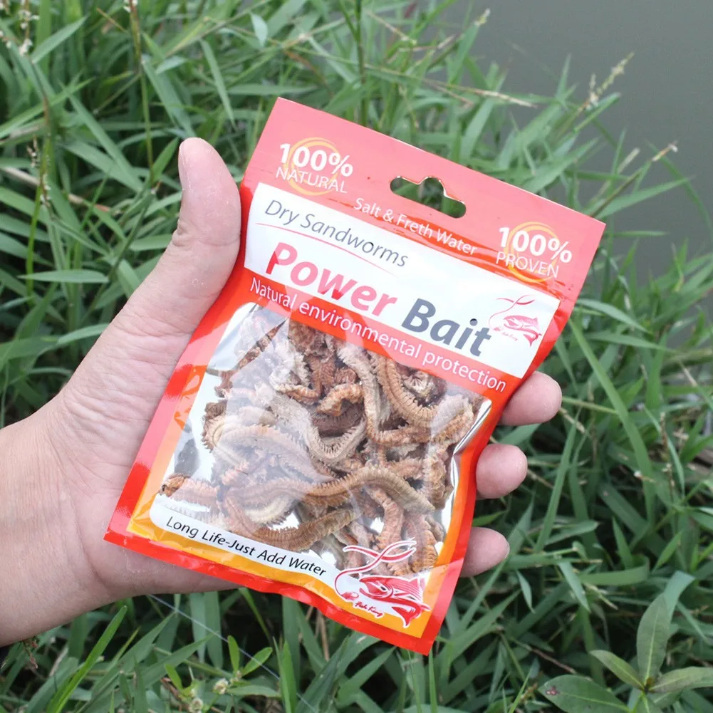 

2021 New 6/10g Fishy Smell Soft Lure Dry Sandworm Live Cat Fish Fishy Smell Bait For Feeder Catfish Fishy Smell Natural Bait