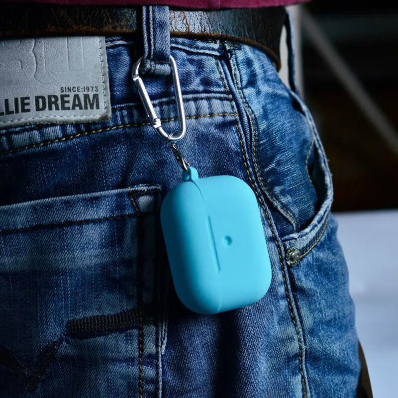 Противоударный Гибридный Силиконовый чехол из ТПУ гелевый резиновый для Apple Airpods