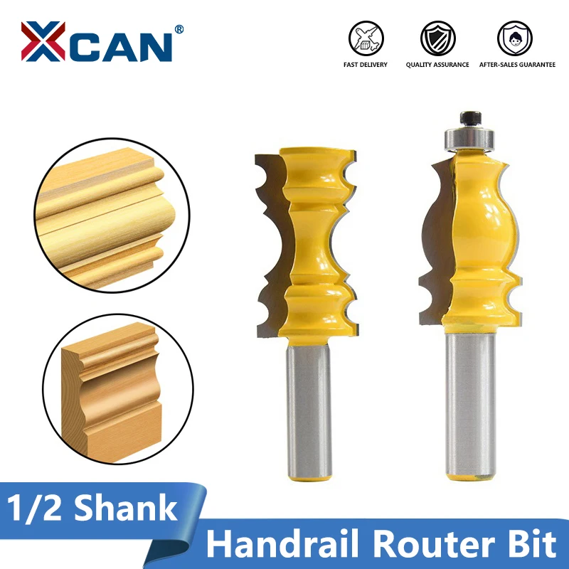 

XCAN Molding Router Bit 1/2"（12.7mm）Shank Wood Trimming Milling Cutter Carbide End Mill Woodworking Tools