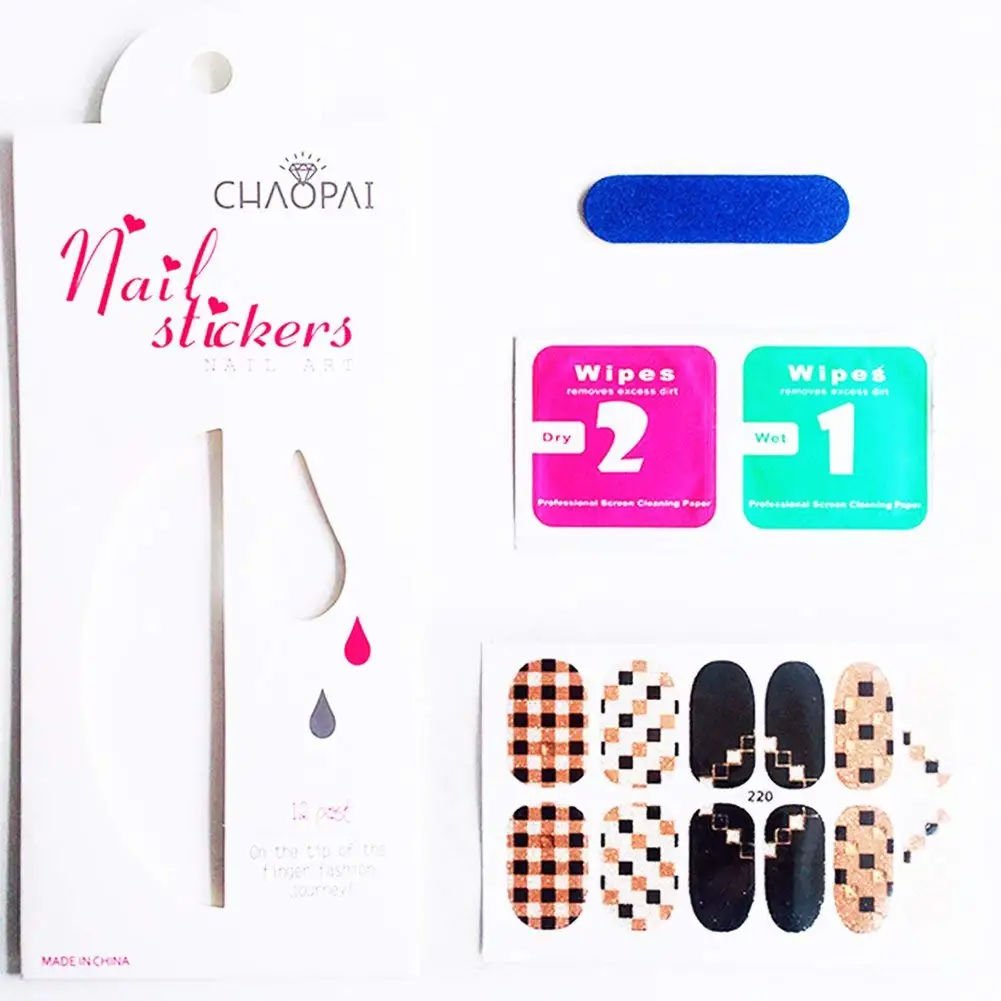 

Nail Sticker Fully Attached Ultra-Thin Nail Vinyls Variety Pack Stickers Nail Art Design DIY Self-Adhesive Nail Art Decoration