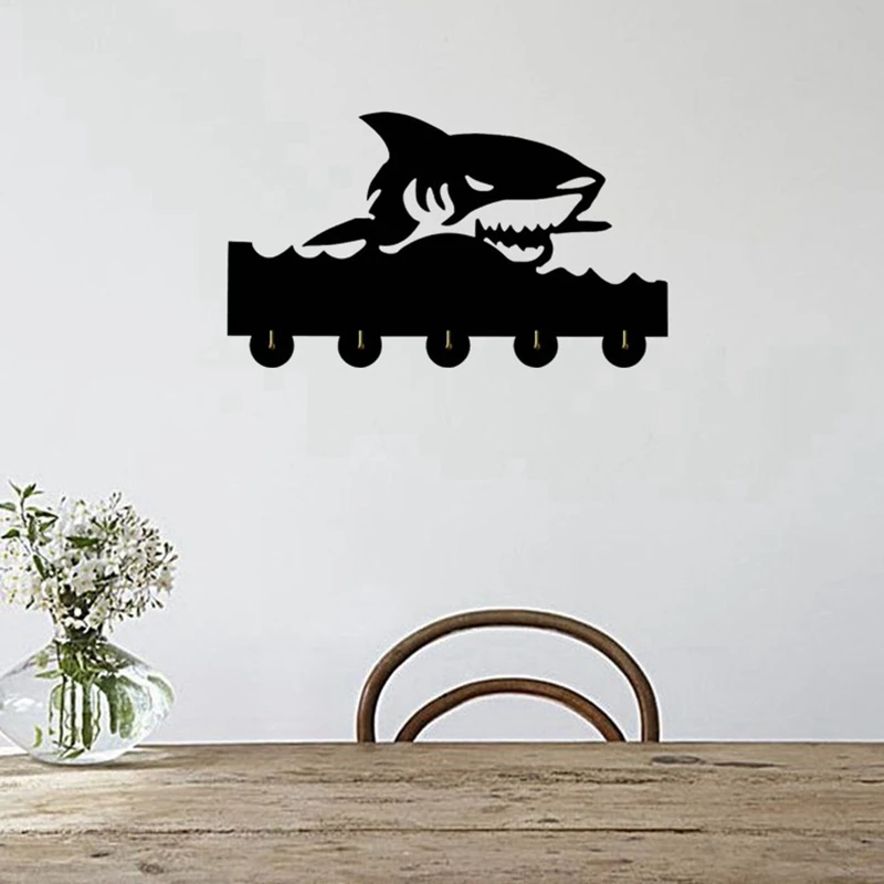 

Creative Hook, Black Key Clothes Wall Hook, Kitchen Bedroom Office Wall Hanging Decoration Hook Creative Birthday Gift