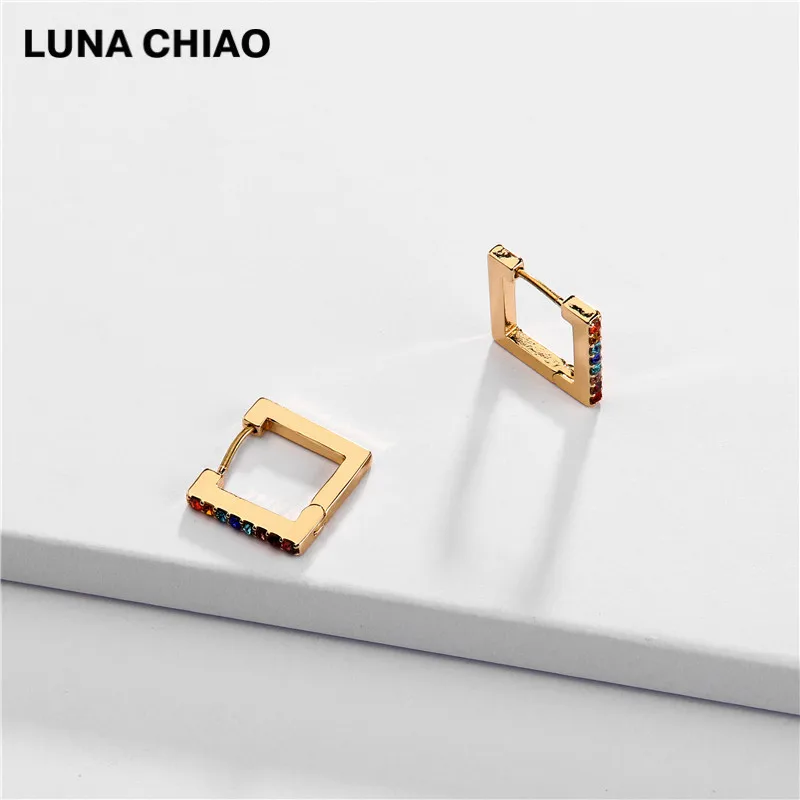 A0858C LUNA CHIAO, модное ювелирное изделие, лето, популярные мини обручи, серьги, кость уха, манжета, эмалированные серьги-манжеты, серьги Huggie - Окраска металла: A0858C