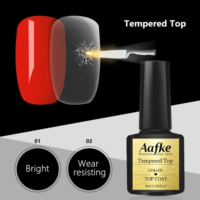 8 мл верхнее покрытие из закаленного стекла яркое износостойкое долговечное