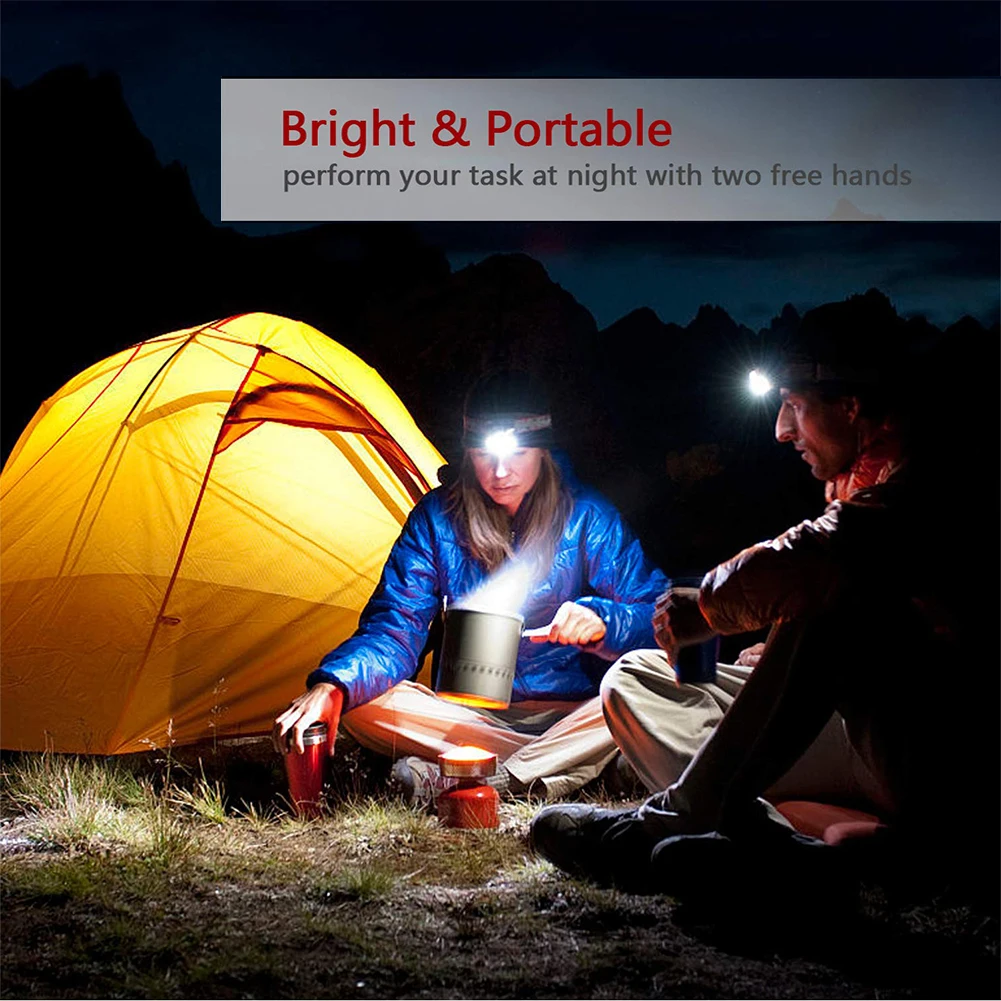 

LED Headlamp Adjustable Focus Camping Headlight 5 LED Headlamp Rechargeable 18650 Battery Suitable For Camping And Fishing