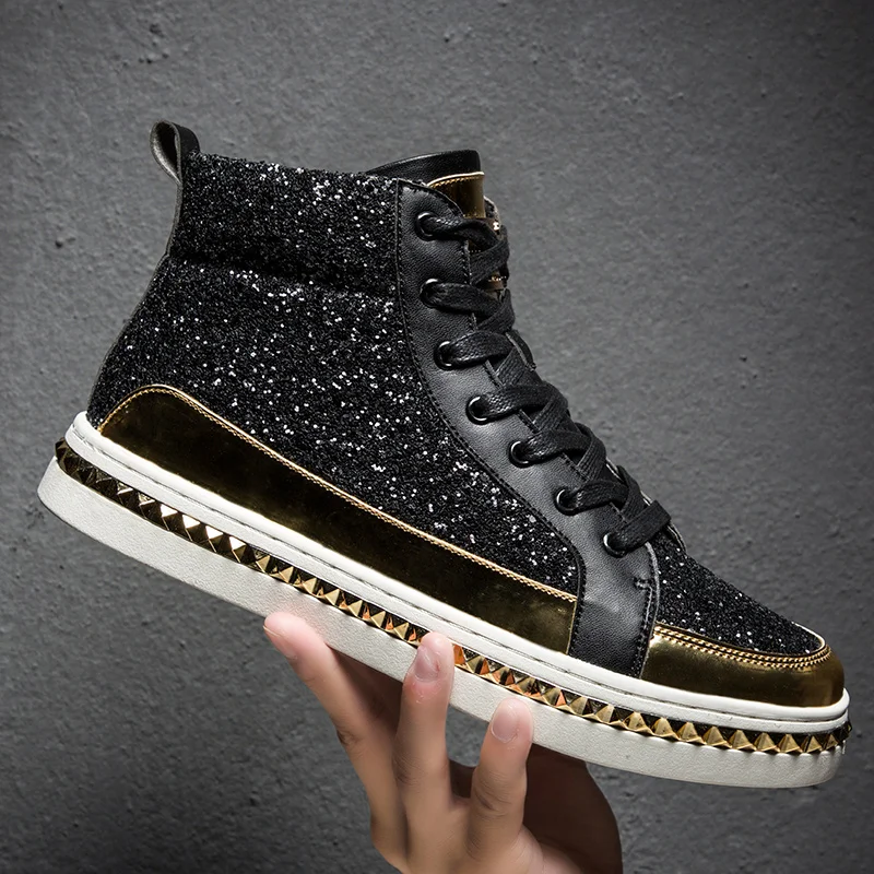 Winter Ankle boots Men Shoes luxury brand Fashion Leather Boots For Men Casual Waterproof Flat Male Shoes chunky Sneakers - Color: 10029 black