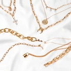 X  P Многослойные лунные ожерелья и подвески для женщин винтажные Очаровательные золотые колье-чокер с кристаллами 2020 богемные ювелирные изделия оптом