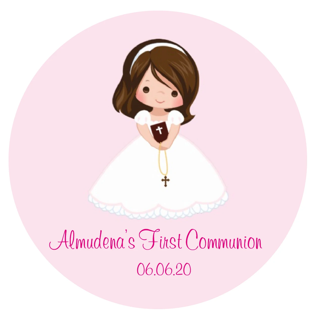 Наклейки на Первое причастие для девушек уплотнения в конверте с