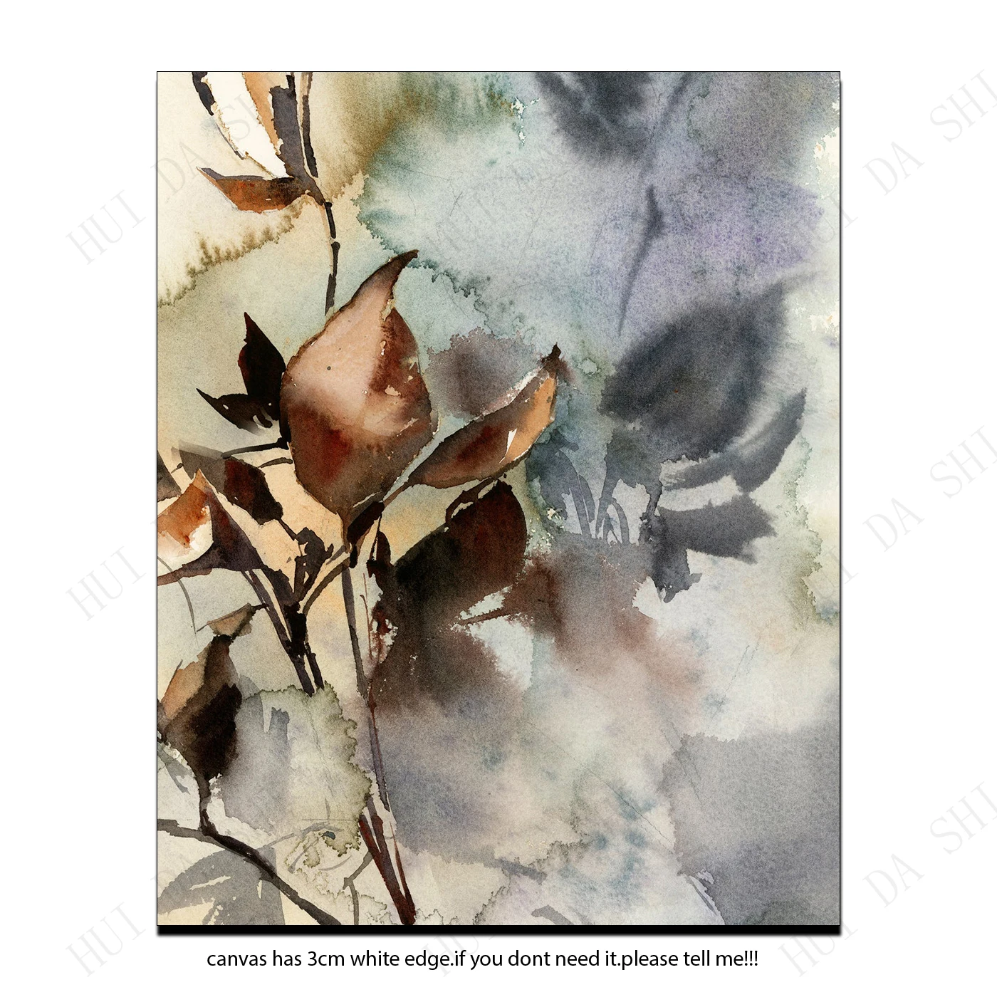 Настенная картина с изображением деревьев картины акварелью в свободном стиле