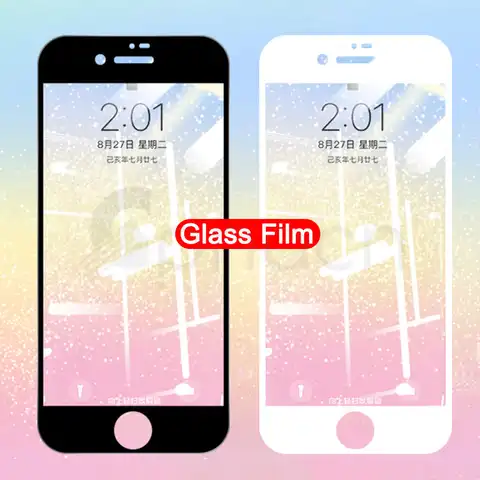 Защитное стекло 9D для Apple iPhone 8 7 6 6S Plus X XR XS Max 5 5S SE 2020