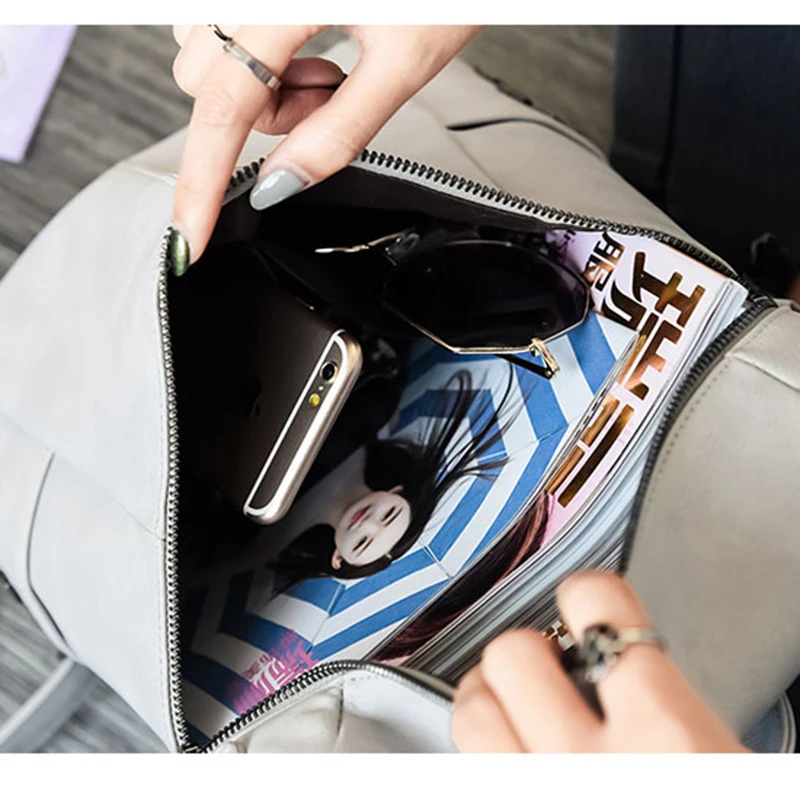 Женские рюкзаки в консервативном стиле кожаные сумки для девочек-подростков