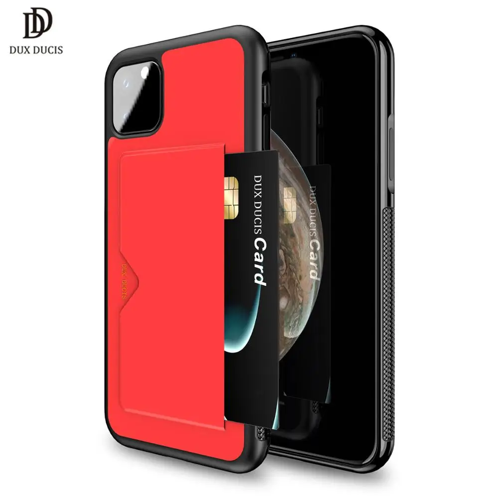 DUX DUCIS PU кожаный чехол для карты для iPhone 11 Роскошный кошелек карта задняя крышка для iPhone 11 Pro Max противоударный чехол Funda