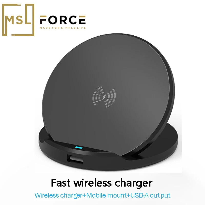 Беспроводное быстрое зарядное устройство qi 10 Вт с usb type c беспроводная зарядная