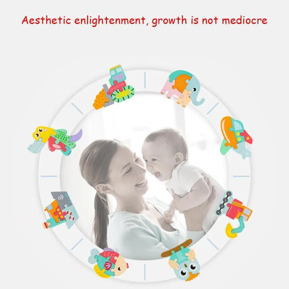 

Toys Three-Dimensional Colorful Wooden Puzzle Educational Toys Developmental Baby Toy Child Early Training Game