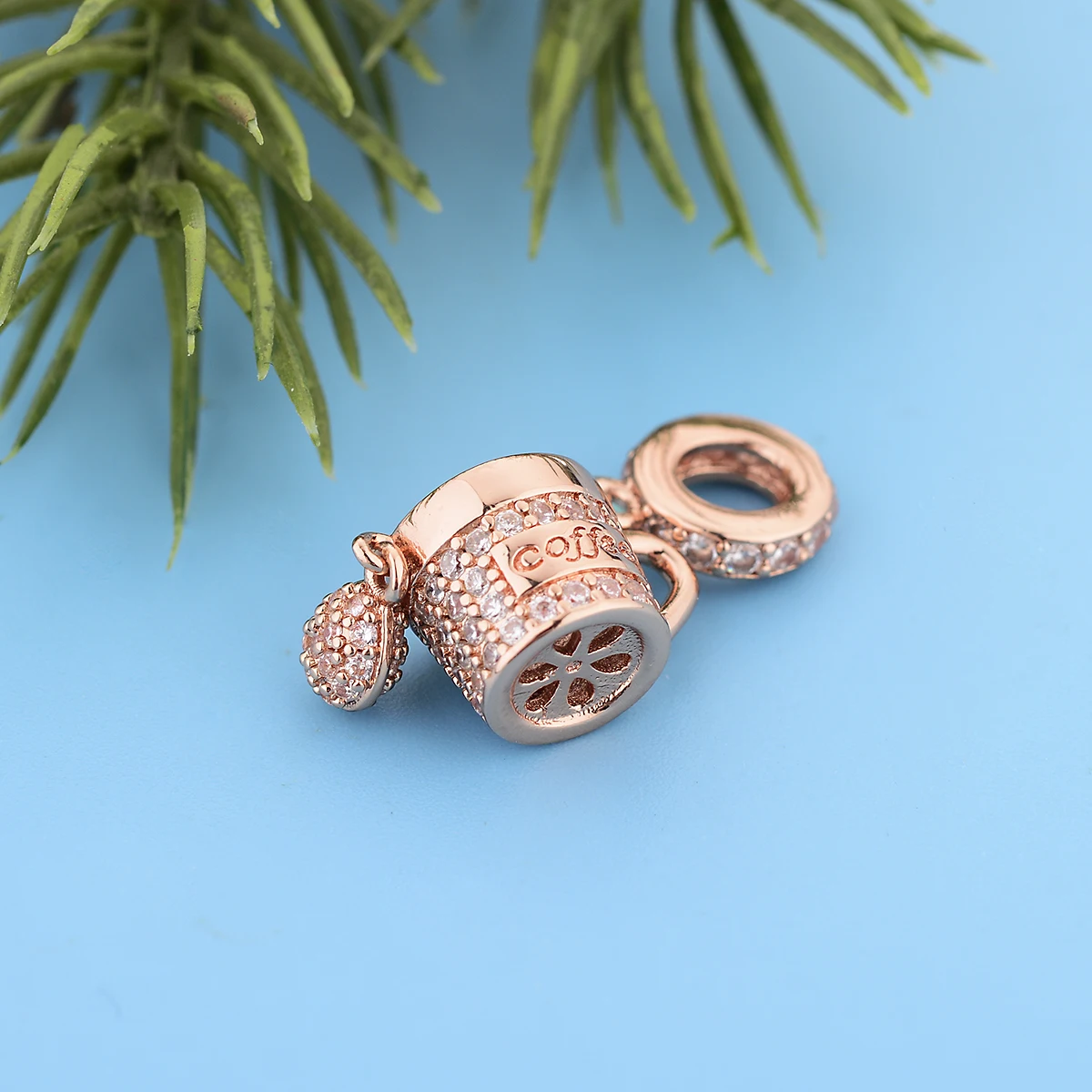

Fit Original Charm Bracelet 925 Silver Free Time Have A Coffee Rose Gold Coffee Cup Bead For Making Women Berloque 2021 Fashion