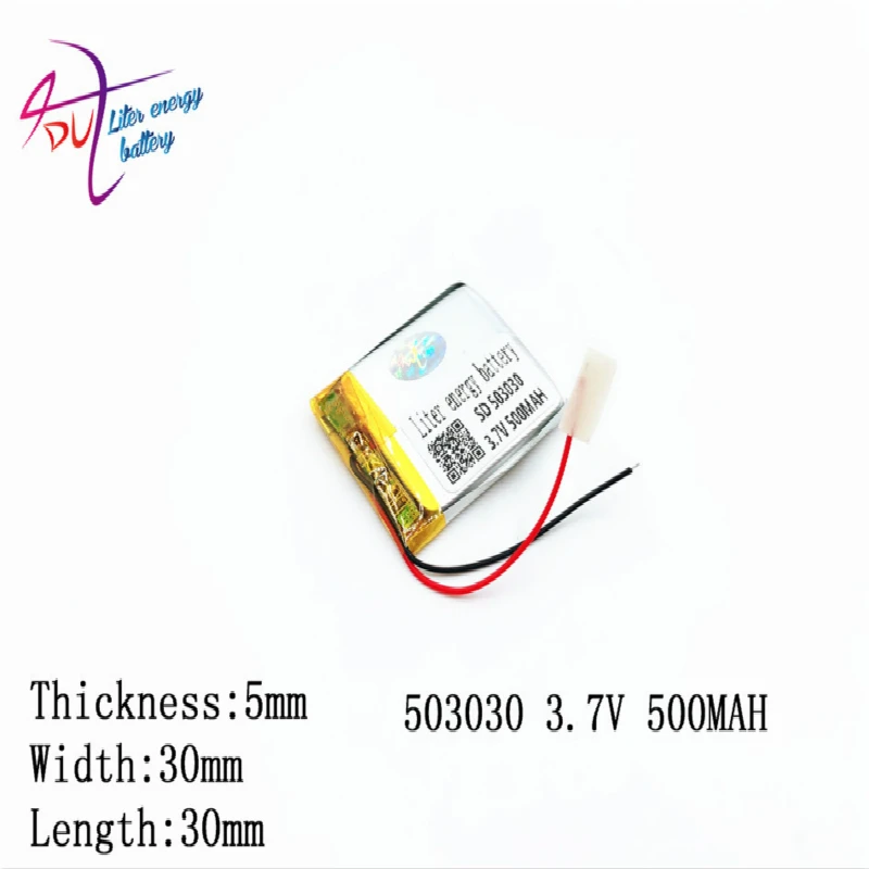 

(5pieces/lot) 3.7V 483030 503030 500mah lithium-polymer battery quality goods of CE FCC ROHS certification authority