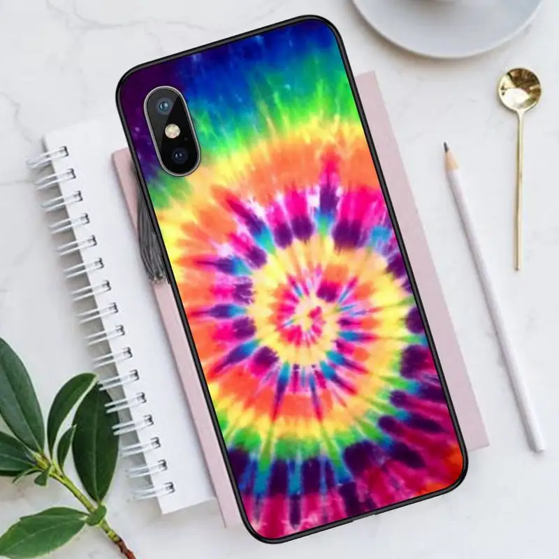 

Tie dye colorful Phone Case for iPhone 11 12 mini pro XS MAX 8 7 6 6S Plus X 5S SE 2020 XR