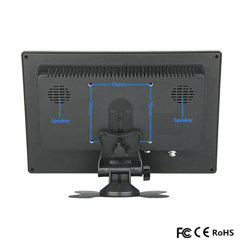 10,1 дюймовый ips монитор HD портативный цветной светодиодный ЖК-экран с AV/VGA/HDMI/BNC/USB выходом для ПК CCTV камеры