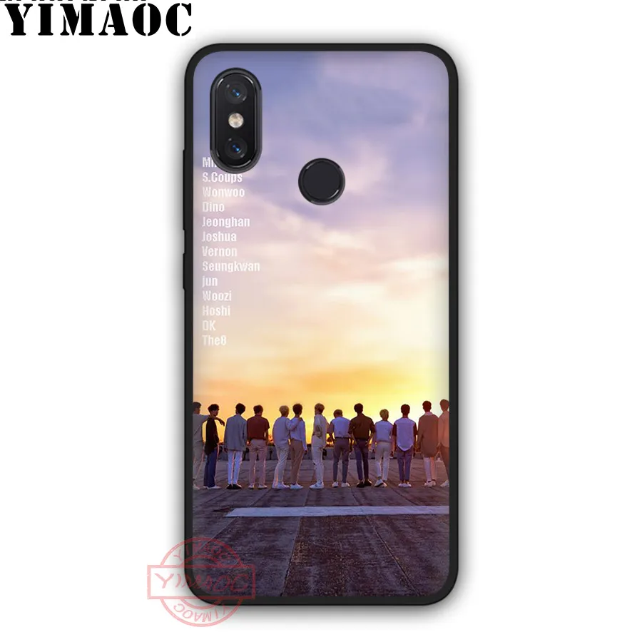 Мягкий чехол YIMAOC Seventeen JUN DK JOSHUA kpop для Xiaomi Mi 10 9 8 SE 6 A1 A2 A3 Lite F1 9T Pro CC9E Max 3 | Мобильные