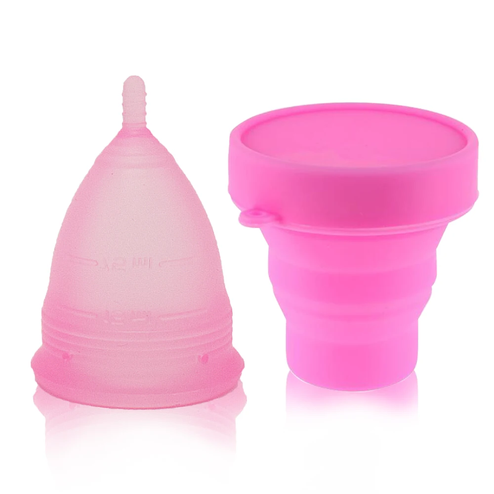 Most Comfortable Menstrual Cups with Sterilizer Cup Foldable Sterilizing Storage Container Copa Beginner | Красота и здоровье