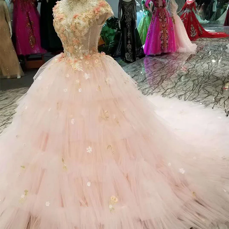 Новое поступление сказочные розовые вечерние платья пикантное вечернее платье