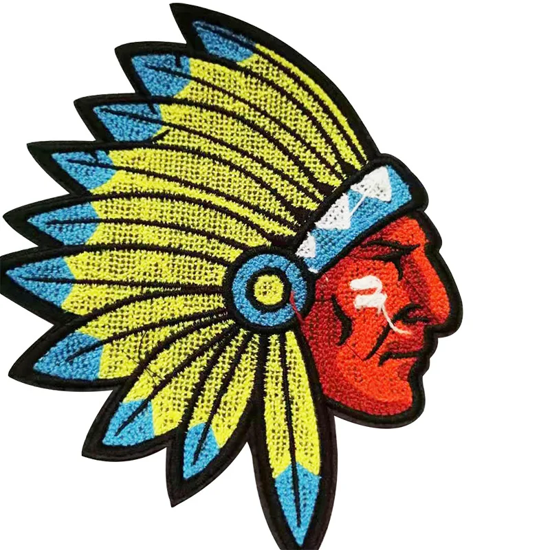 

large embroidery big Indian animal cartoon patches for bag badges applique clothing DE-2656