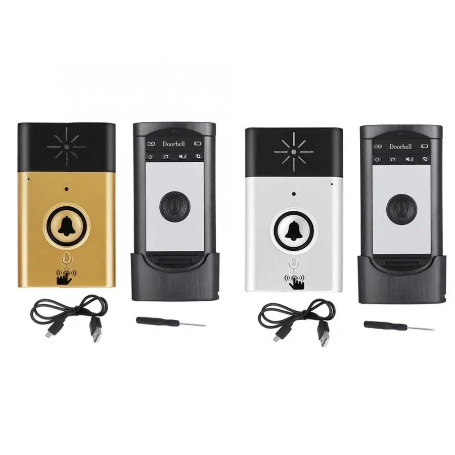 Беспроводная Голосовая внутренняя система связи дверной звонок двусторонний