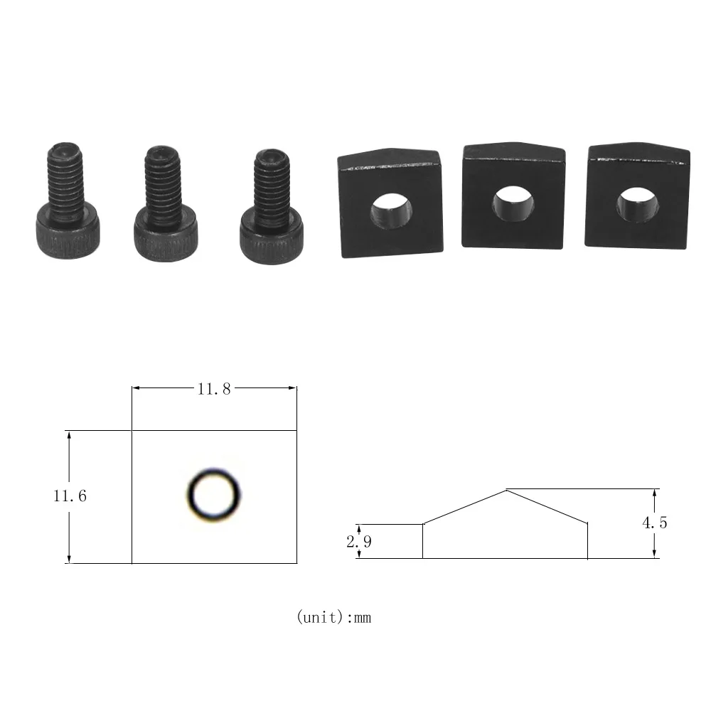 3 stücke elektrische gitarre tremolo brücke string schlösser saiten locking system metall mutter block clamp hex schrauben gitarre zu