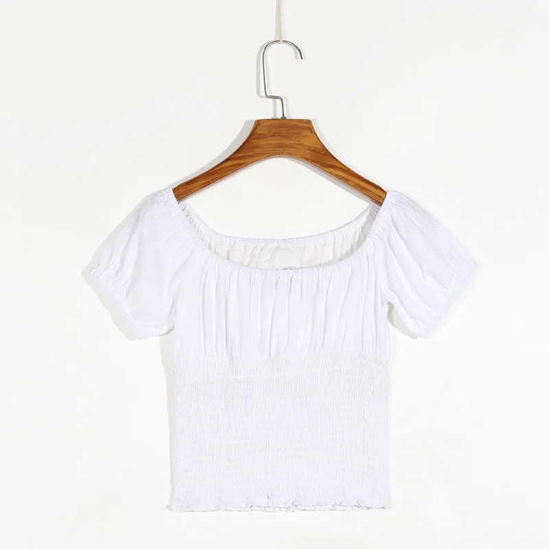 

Summer women's shirt casual solid color bow decoration shirt