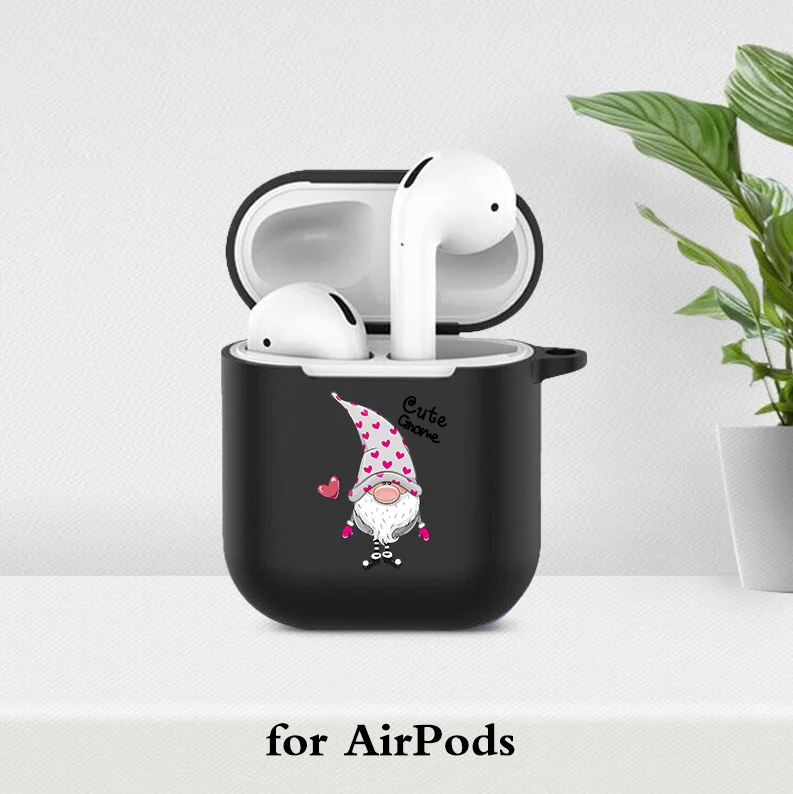

Earphone Case For AirPods 1 2 Case Silicone Protective Black Cover Airpods Pro 3 Accessories cute Likee owl