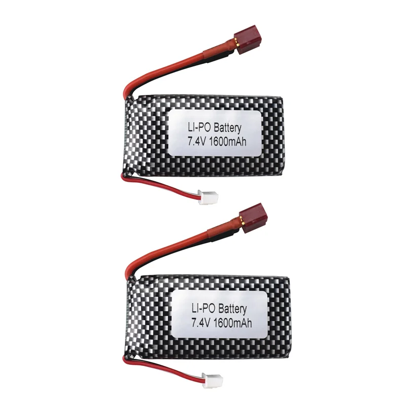 

7,4 V 1600mAh T коннектор высокая скорость литиевая батарея для 9125 25-DJ02 S920 S921 1:10 высокоскоростной внедорожный автомобиль запасной аккумулятор