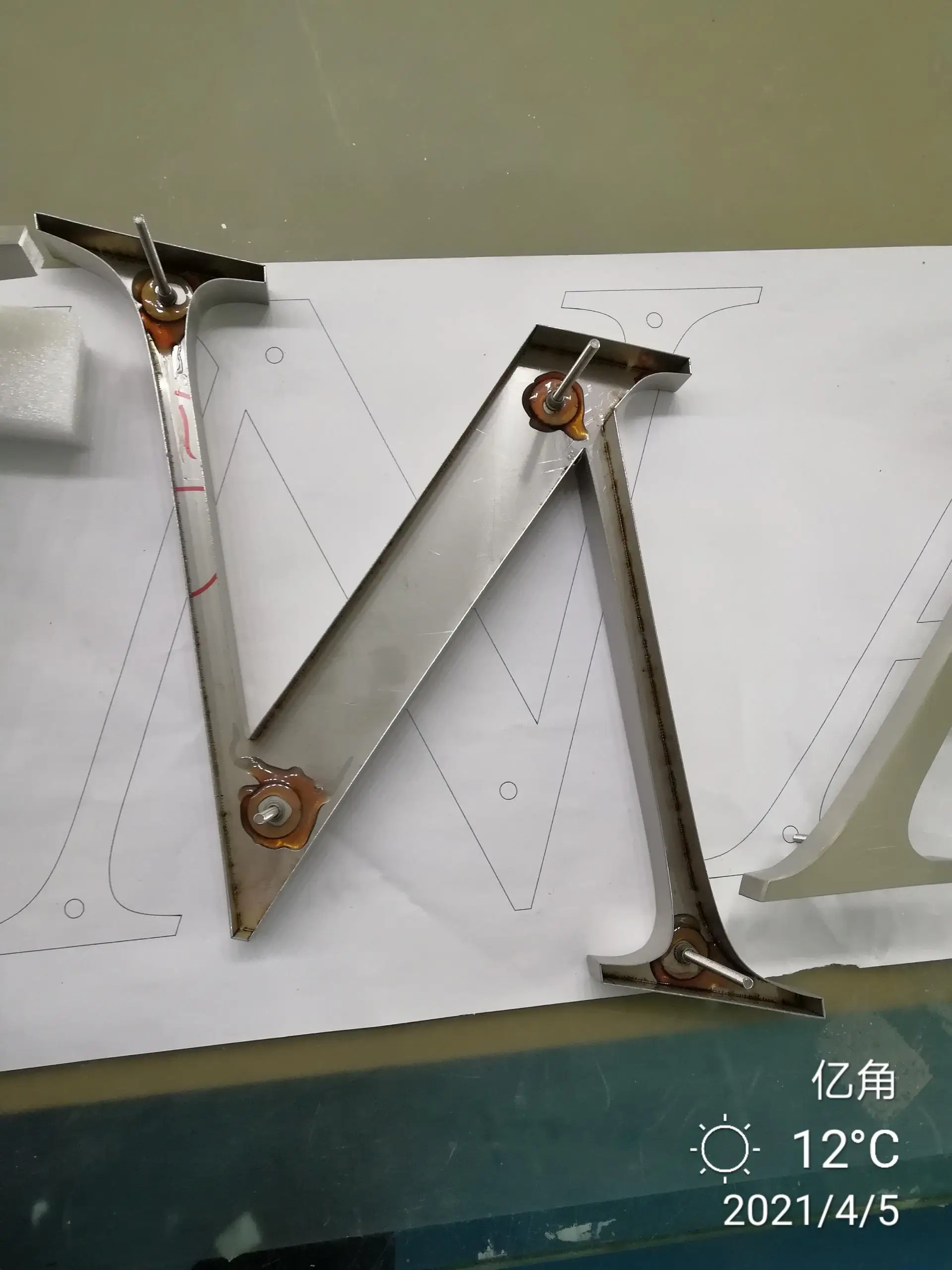 Customized 3D Metal Channel Letter Sign for Office Advertising and Decoration | Дом и сад