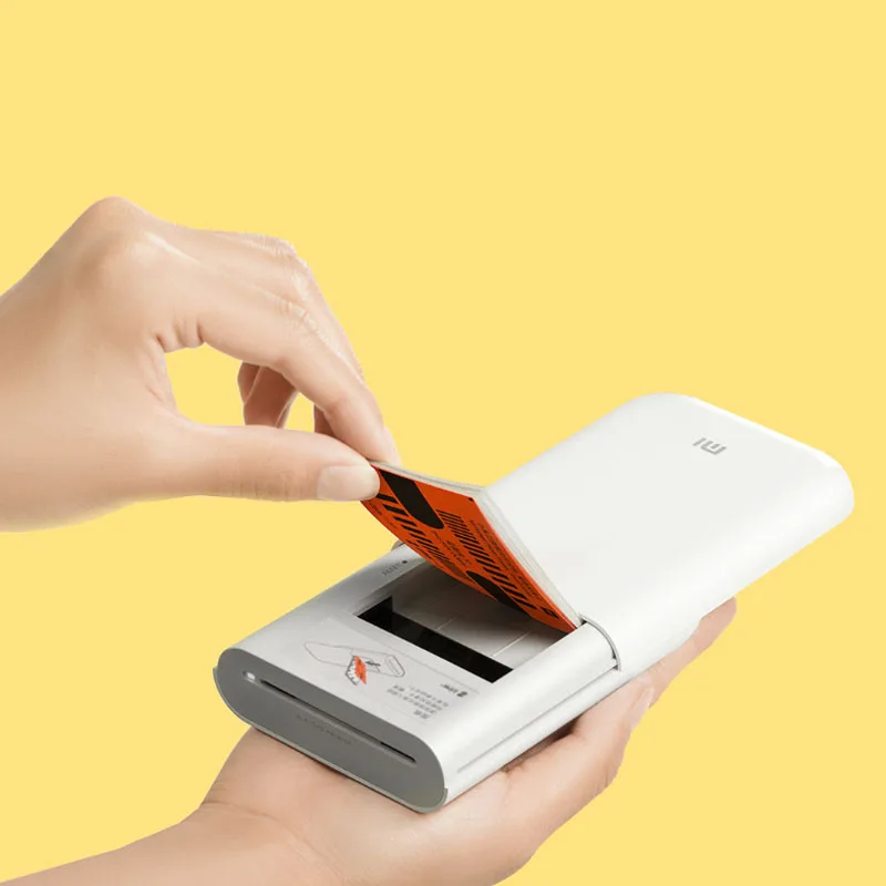 

New Xiaomi Mi AR Photo Printer Bluetooth Printing Mijia APP Control Adopt ZINK Adhesive Photo Paper Small Portable Fast Imaging