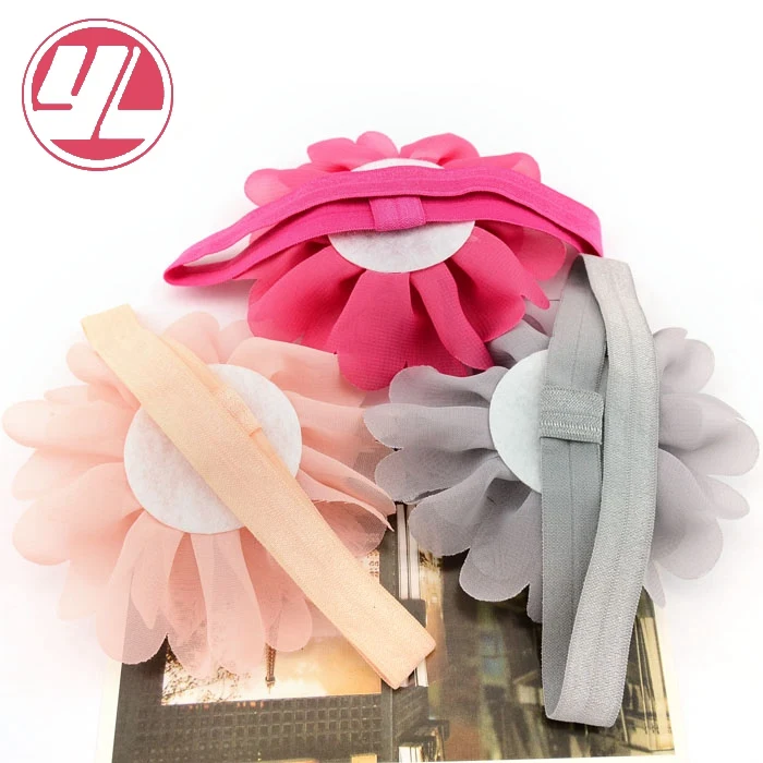 

Girls Headband Colorful Chiffon Flower Kids Headband Elastic Hairband Flowers Headband Girl Hair Accessories 584