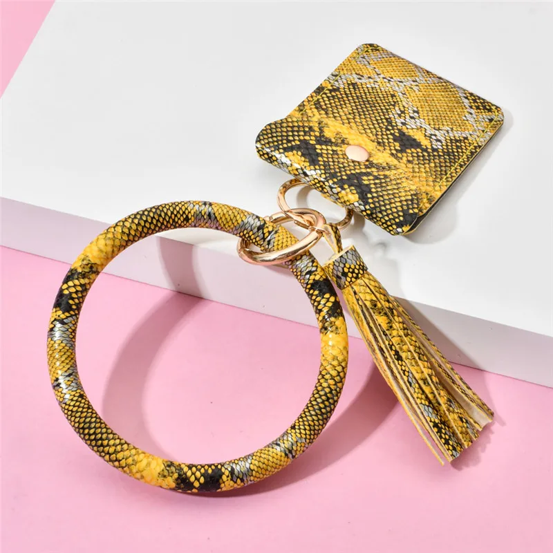 Новый Змеиный узор брелок для карт сумка женщин и мужчин разноцветный кошелек