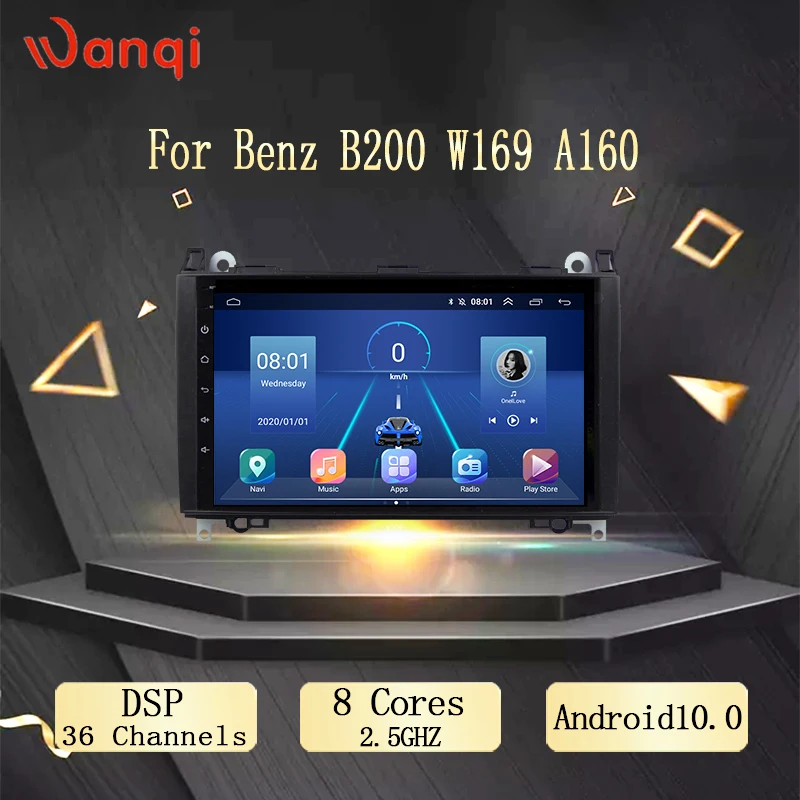 Автомобильный проигрыватель с радио и GPS Android 10 0 для Mercedes Benz B200 W169 A160 стерео аудио