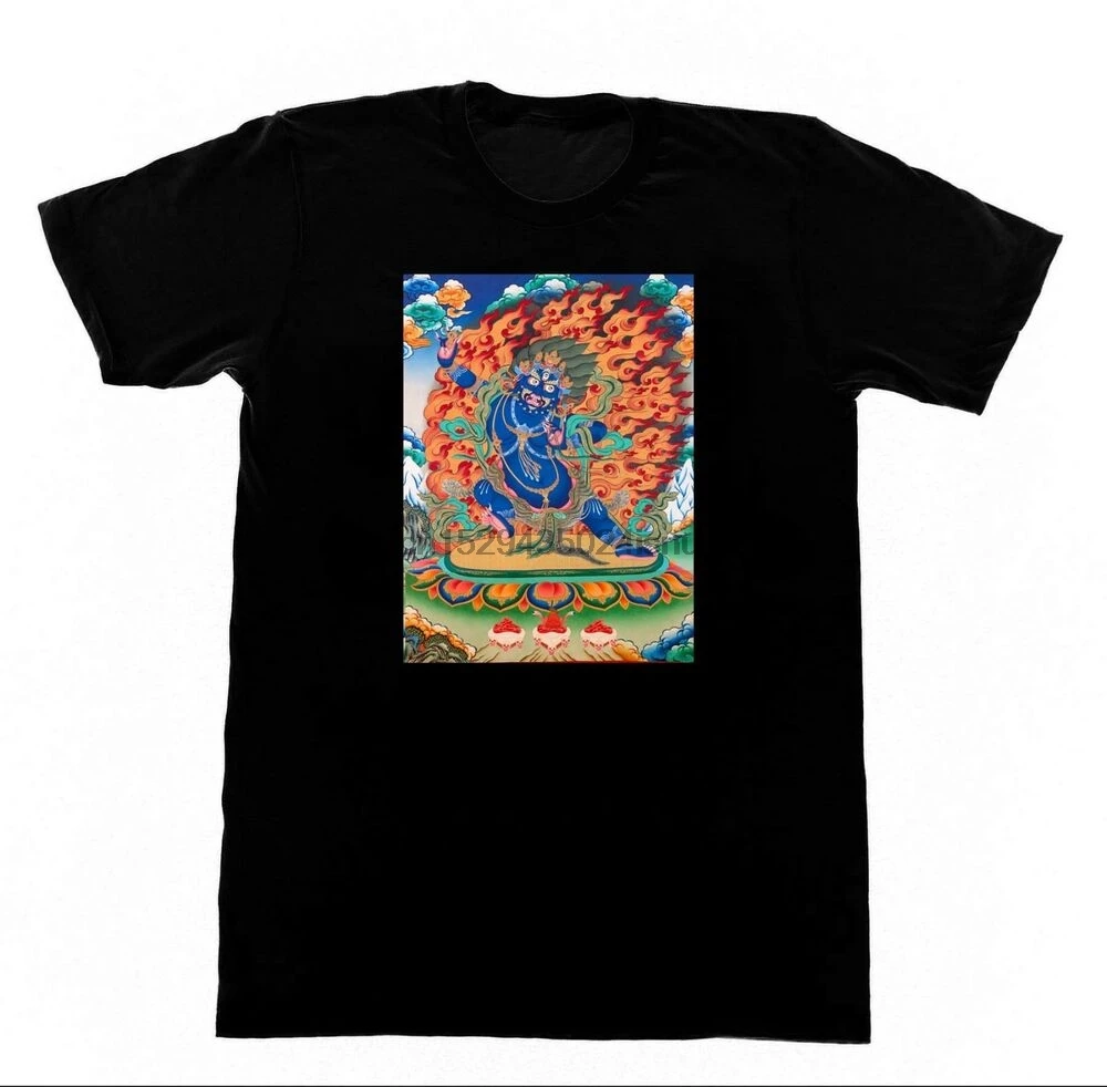 Vajrapani Bodhisattva рубашка R80 Футболка Йога Медитация дзен буддийский|Мужские футболки|