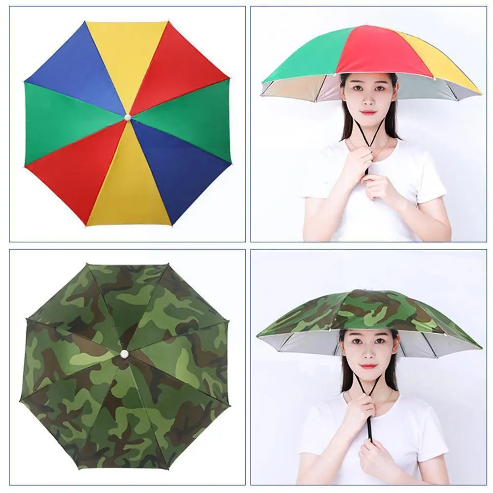 Зонт-шляпа для рыбалки большой складной походный аксессуар снаряжение кемпинга