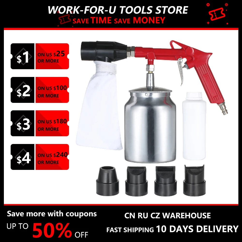 Ручной Аэрограф пескоструйный аппарат пневматический пистолет Пескоструйный