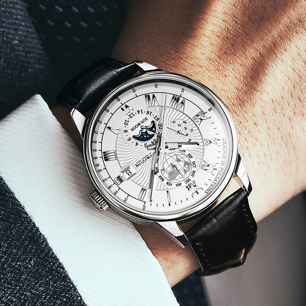 JSDUN брендовые полностью автоматические механические часы 2020 Роскошные