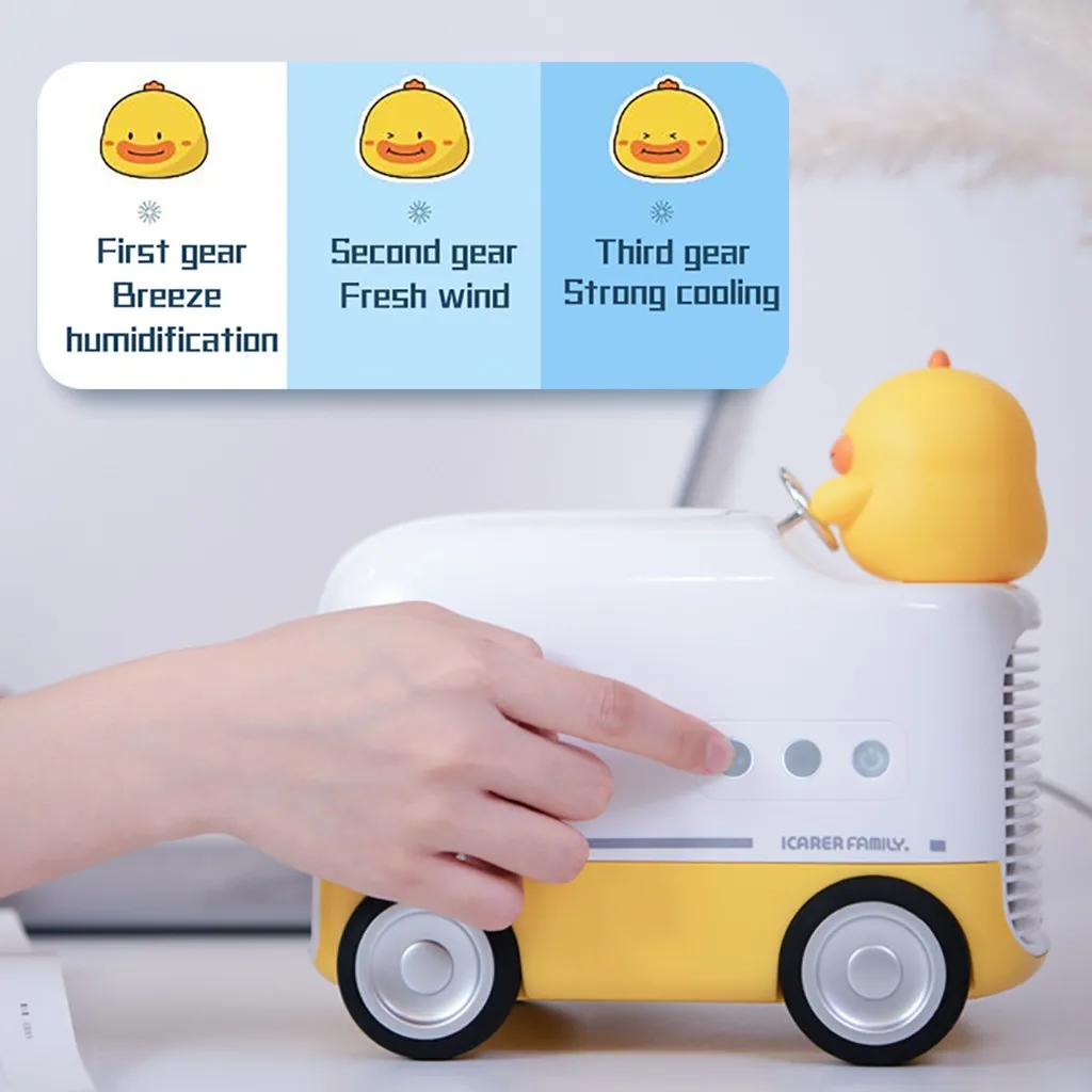 Домашний мини Кондиционер Портативный Воздушный Охладитель милый светодиодный