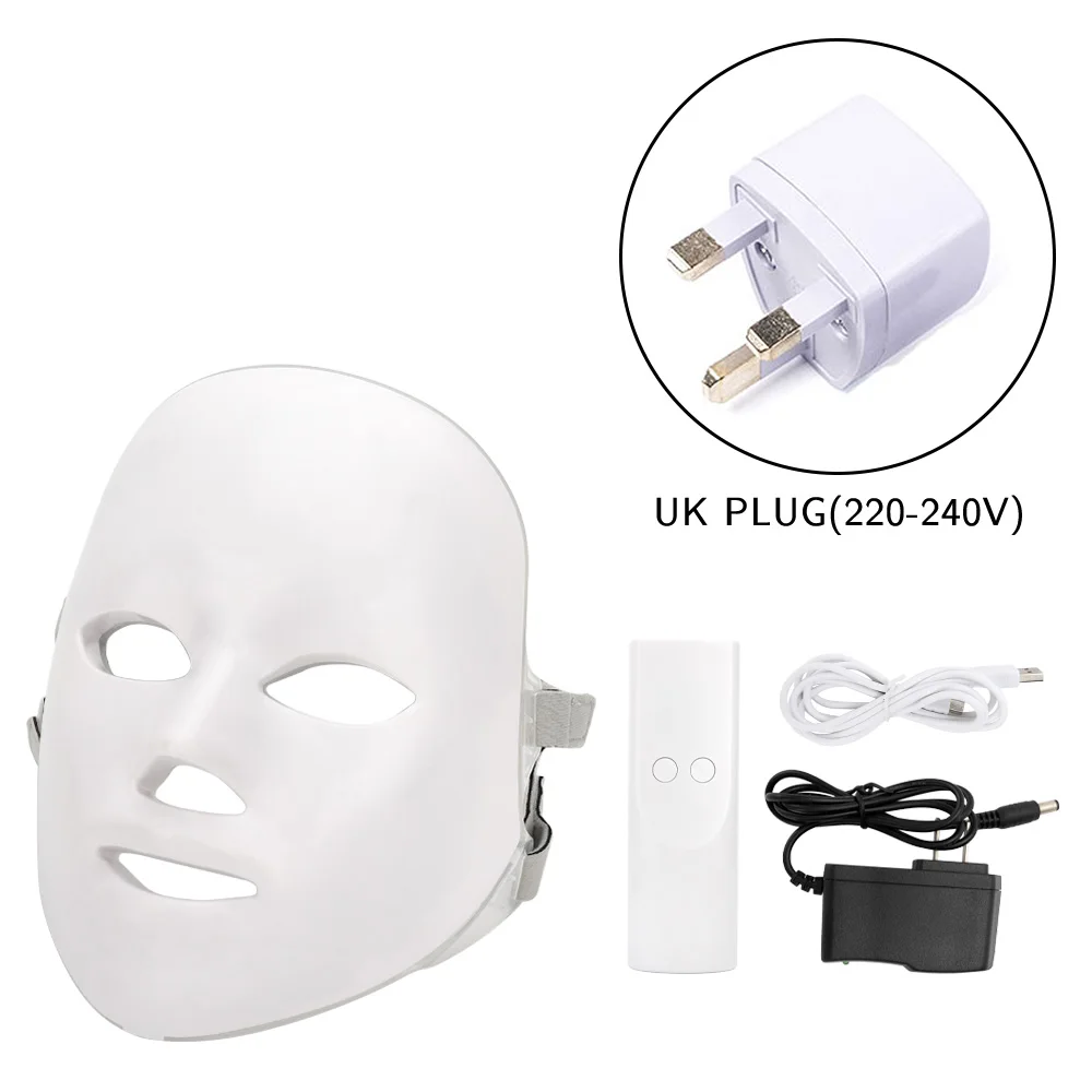 

7 Colors Led Mask Photon Electric LED Facial Mask LED Skin Rejuvenation Anti Wrinkle Acne Photon Therapy Home Salon Beauty Tool