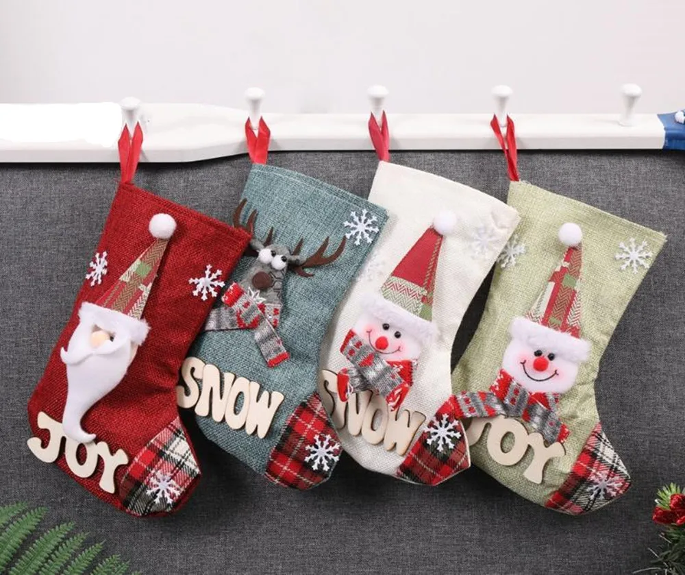 Для волос (4 предмета) Рождество конфеты мешок подарка украшения реквизит Санта