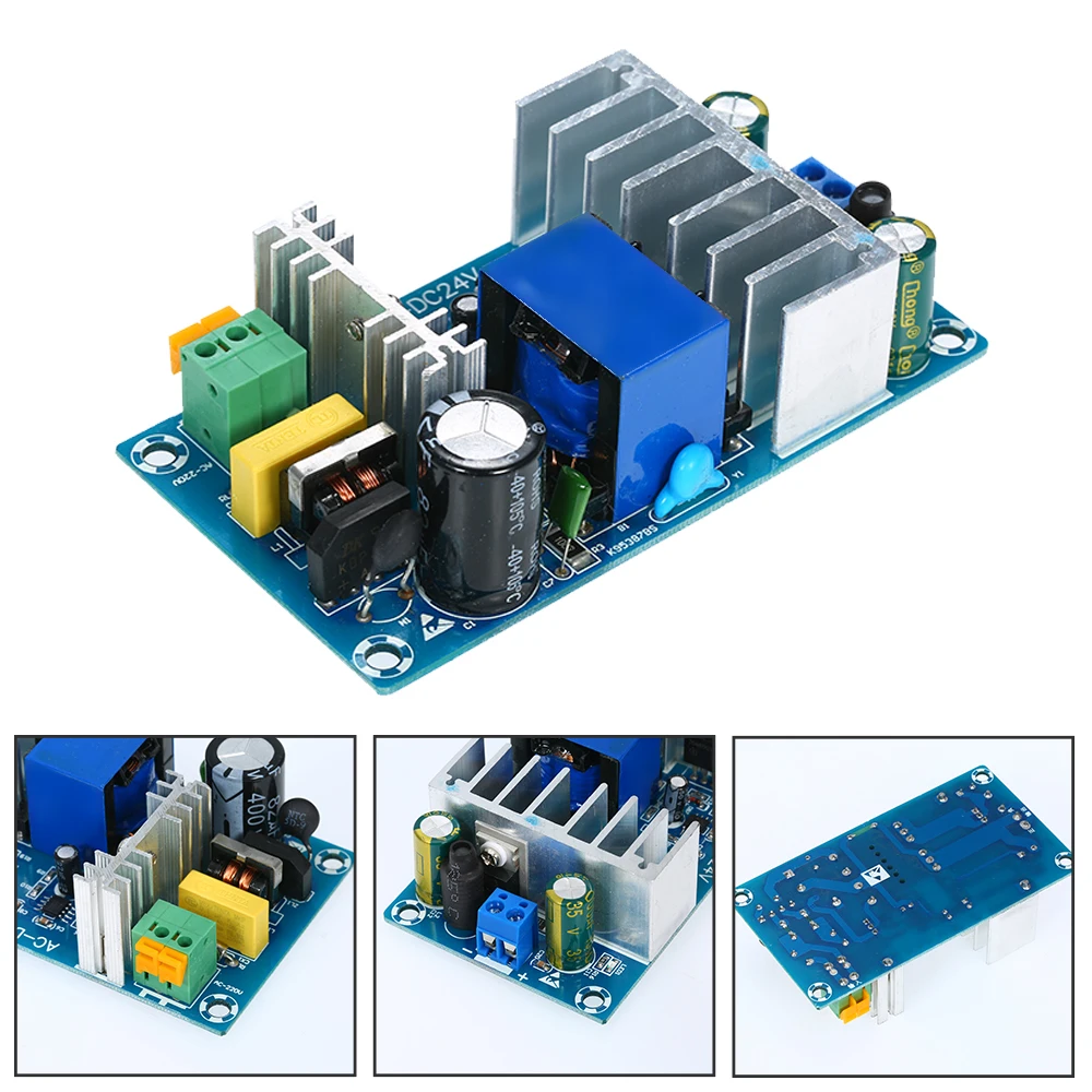 AC 85 265V к DC 24V 4A 6A 100W импульсный источник питания плата модуль перенапряжения