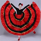 Костюм испанский для танца, классический Цыганский танцевальный костюм, платье фламенко для женщин, юбка-качели, съемка живота, 360540720