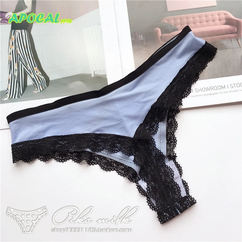 Женские стринги G String Ice Silk кружевные трусики женские сексуальные танга