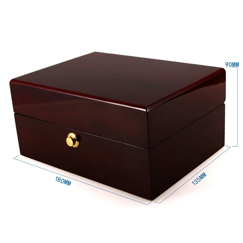 

Large Size Wood Lacquered Glossy Single Watch Box with PU Leather Cushion