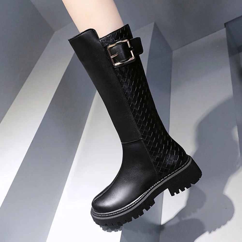 

Sarairis 2021 New Fashion Concise Leisure Comfy Boots Women Shoes Buckle Zipper Platform non-slip INS Hot Dropship Boot Lady
